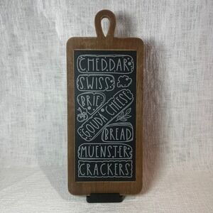Charcuterie Wood Cutting Board‎ Wall Decor Cheese Bread Kitchen Bakery Home